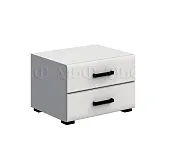 Тумбы прикроватные Ненси New (белый глянец) 2 шт