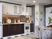 Кухня Настя 2,0 жемчуг/шоколад