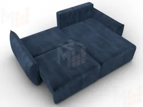 Диван угловой Лига-051 НПБ угол универсальный ( TOWER 13 синий )