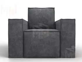 Кресло Лига-081 НПБ ( BRUT 16 темно-серый )