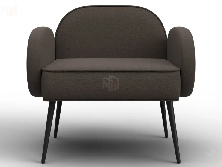 Кресло Лига-086 ( рогожка Амур 05 коричневый )