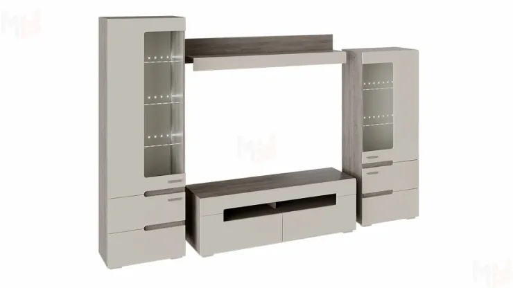 Набор мебели Фьюжн №1 - ГН-260.001 Бежевый, Дуб Сонома трюфель