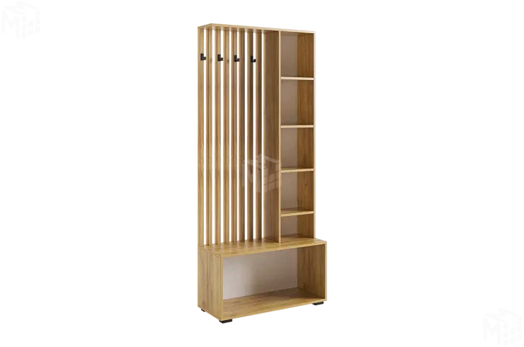 Прихожая Бери дуб крафт золотой/белое дерево