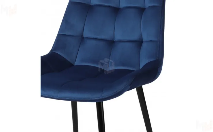 Барный поворотный стул Эйден Confetti blue/черный