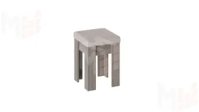 Банкетка Ганновер Дуб Сонома трюфель, Рогожка Capri Бежевая