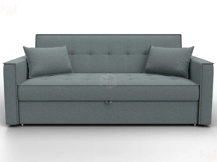 Диван прямой Лига-104 (160) ( Амур 07 серый )