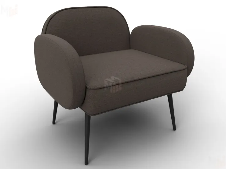 Кресло Лига-086 ( рогожка Амур 05 коричневый )