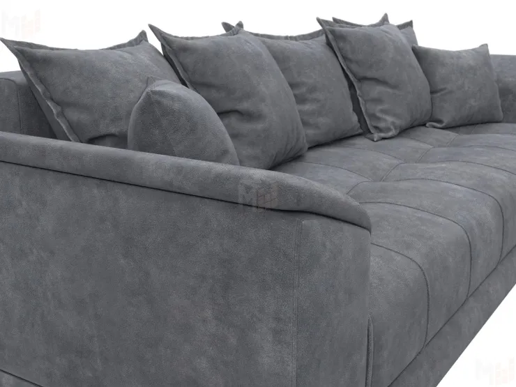 Диван прямой НордСтар НПБ ( BRUT 16 темно-серый )