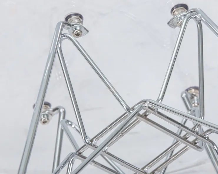 Стул обеденный DOBRIN DSR CASPER (ножки хром, цвет прозрачный)