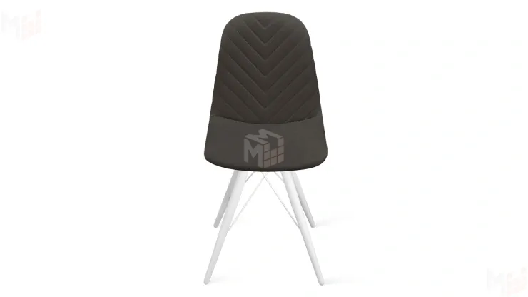 Стул Шерри К3 Белый матовый, Велюр Confetti Stone