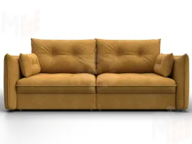 Диван прямой Лига-100 НПБ ( BRUT 10 желтый )