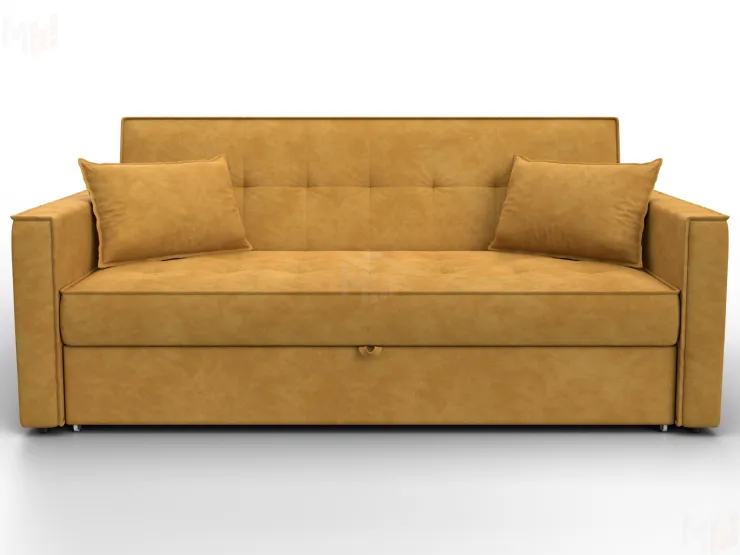 Диван прямой Лига-104 (160) ( BRUT 10 желтый )