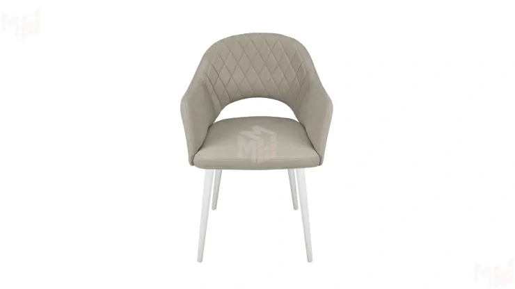 Стул София Т6 Белый муар, Велюр D002 бежевый