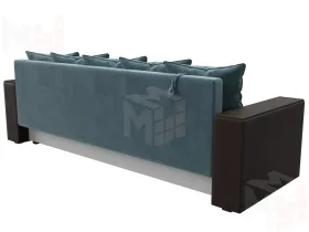 Диван прямой Дубай Лайт ( Бирюзовый;Коричневый )