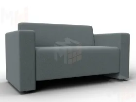 Диван прямой Лига-093 ( Амур 07 серый )