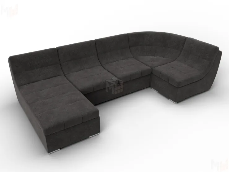 Диван П-образный модульный Холидей ( LAIM 10 темно-коричневый )