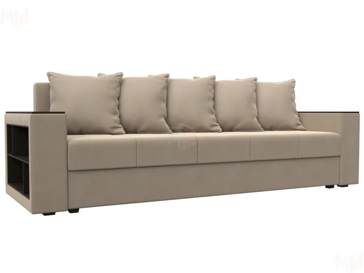 Диван прямой Дубай Лайт полки слева