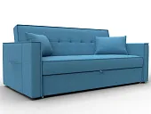 Диван прямой Лига-104 (160) ( Амур 10 голубой )