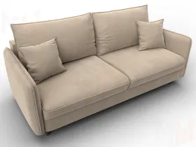 Диван прямой Лига-064 НПБ ( SEVEN 729 бежевый )