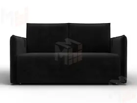 Диван прямой Лига-117 ( SEVEN 35 черный )