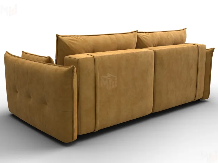 Диван прямой Лига-100 НПБ ( BRUT 10 желтый )