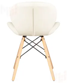 Стул обеденный DOBRIN BUTTERFLY (ножки светлый бук, цвет сиденья кремовый)