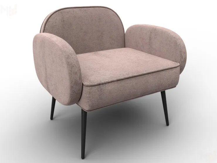 Кресло Лига-086 ( велюр TOWER 05 бежевый )