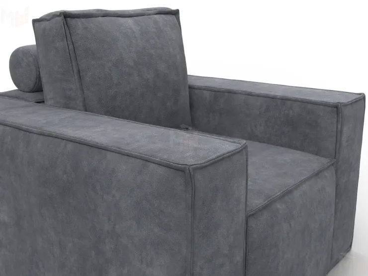 Кресло Лига-081 НПБ ( BRUT 16 темно-серый )