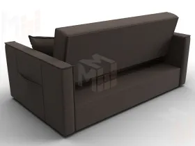 Диван прямой Лига-104 (140) ( Амур 05 коричневый )