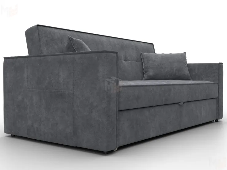 Диван прямой Лига-104 (160) ( BRUT 16 темно-серый )