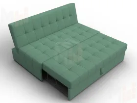 Диван прямой Лига-107 (160) ( Амур 11 зеленый )
