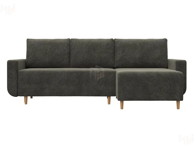 Диван угловой Лига-130 угол универсальный ( LAIM 10 темно-коричневый )