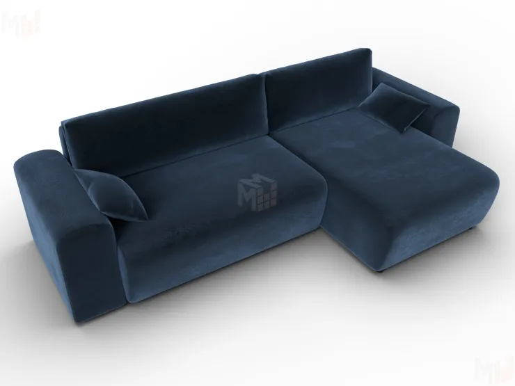 Диван угловой Лига-099 угол универсальный ( TOWER 13 синий )