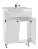 Тумба под умывальник "Уют 60 Классик" с корзиной для белья Айсберг