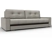 Диван прямой с декором Лига-096 НПБ ( Амур 02 Бежевый;Коричневый )