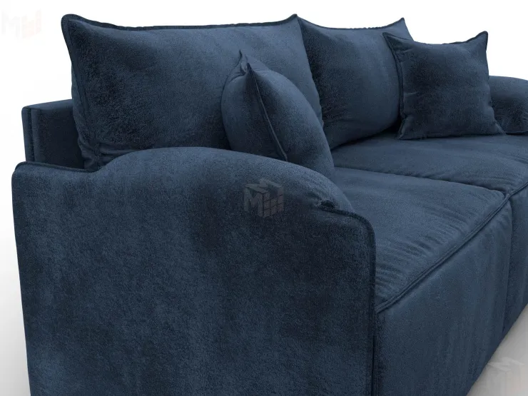 Диван прямой модульный Лига-106 ( TOWER 13 синий )