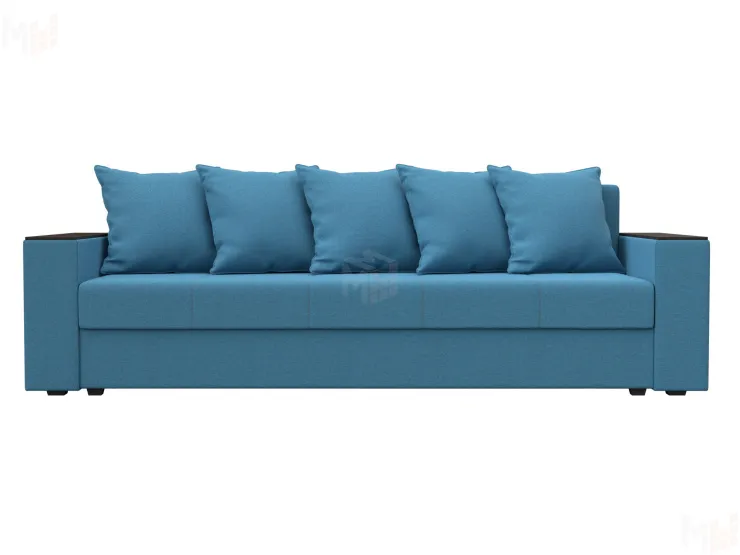 Диван прямой Дубай Лайт полки справа ( Голубой )