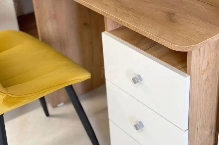 Стол Форсаж дуб крафт золотой/белый