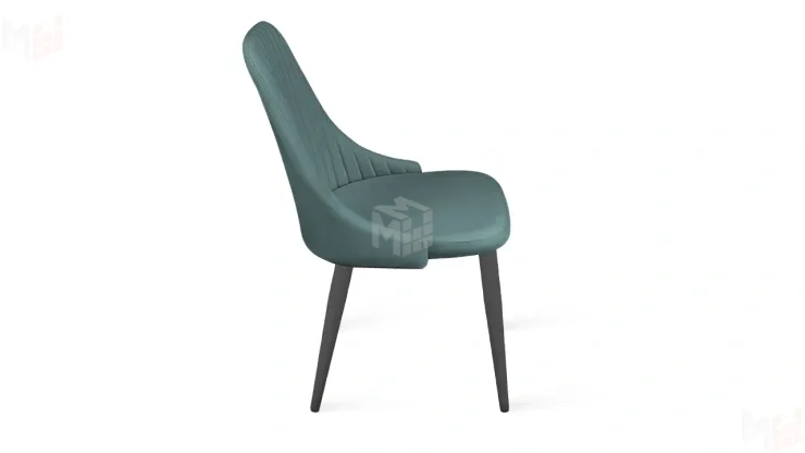 Стул Франк (конус) исп. 2 - ДП2-30 Графит/Микровелюр Madera Aquamarine (аквамарин)