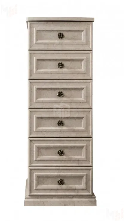Комод Афина 6 ящиков крем корень