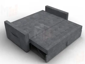 Диван прямой Лига-104 (160) ( BRUT 16 темно-серый )