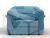 Кресло Карнелла ( Амур 10 голубой )