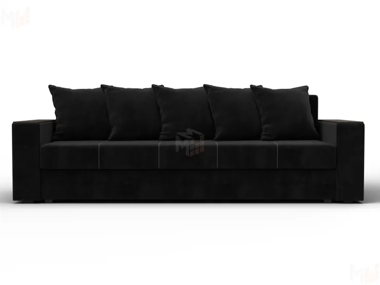 Диван прямой Дубай Лайт ( SEVEN 35 черный )