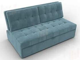 Диван прямой Лига-107 (160) ( SEVEN 113 бирюзовый )