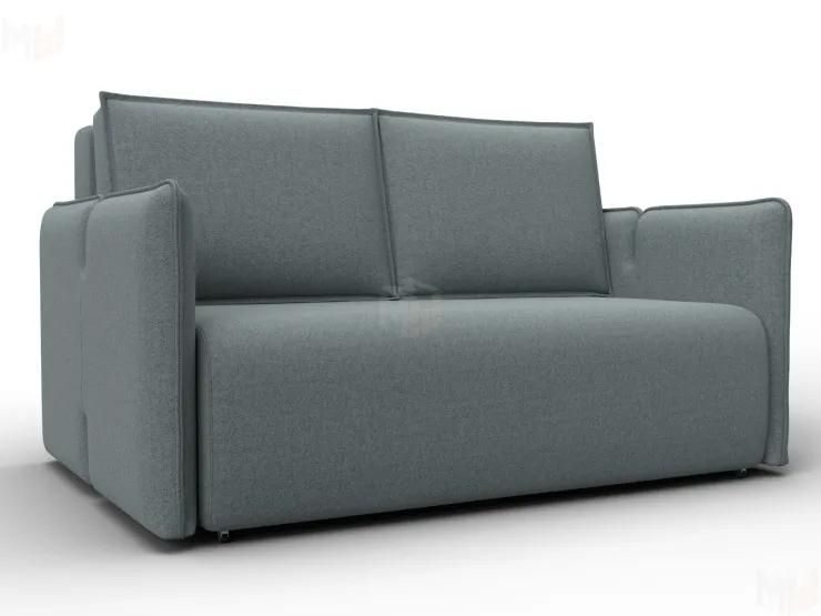 Диван прямой Лига-117 ( Амур 07 серый )