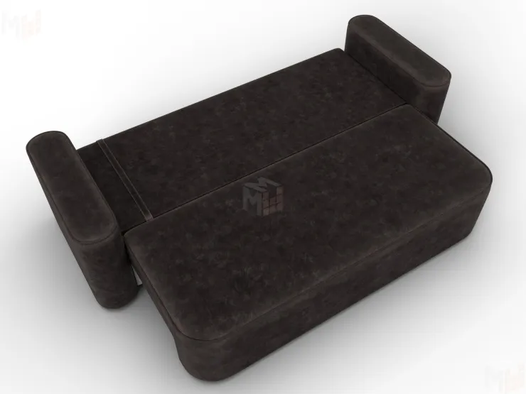 Диван прямой Лига-118 НПБ ( BRUT 17 коричневый )