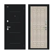 Входная металлическая дверь Мило Букле черное/Cappuccino Veralinga Входная металлическая дверь Мило Букле черное/Cappuccino Veralinga