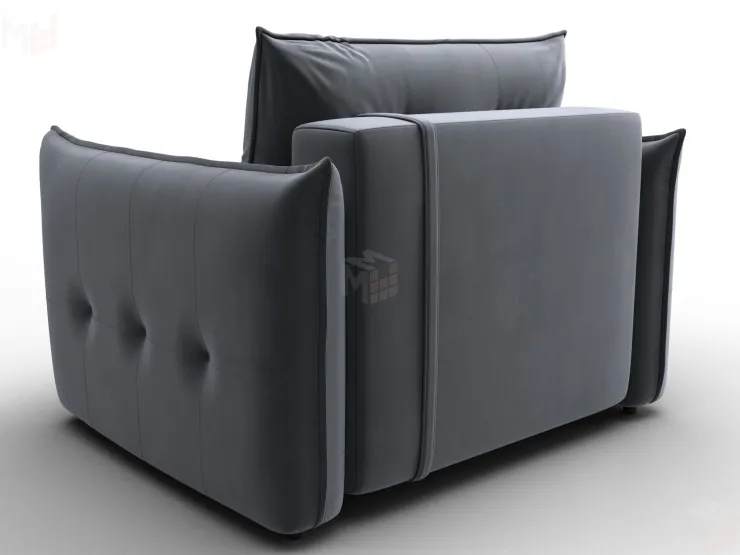 Кресло Лига-100 НПБ ( SEVEN 17 серый )