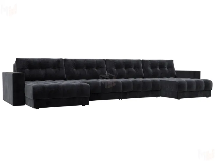 Диван П-образный с декором Лига-049 НПБ Лонг