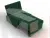 Кресло-кровать Лига-107 (80) ( SEVEN 626 зеленый )